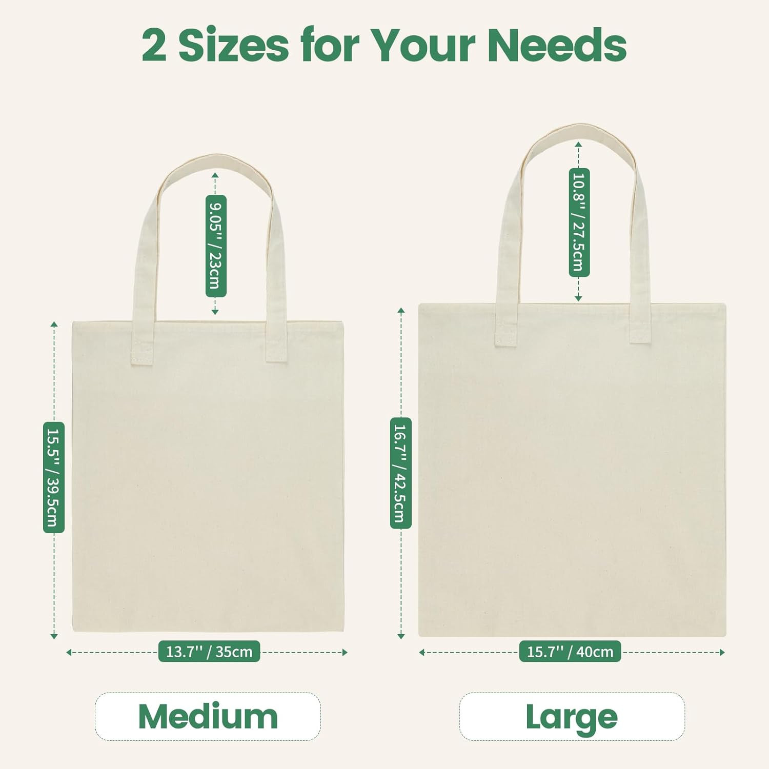 12 Pack Canvas Tote Bag – Lightweight Thin Tote Bags Bulk Blank Shopping Reusabl