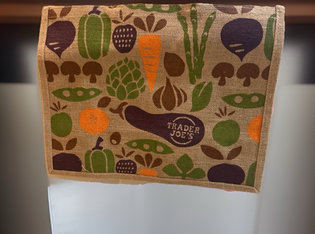 Vintage Trader Joe’s Jute Tote Bag 9 Gal NWOT