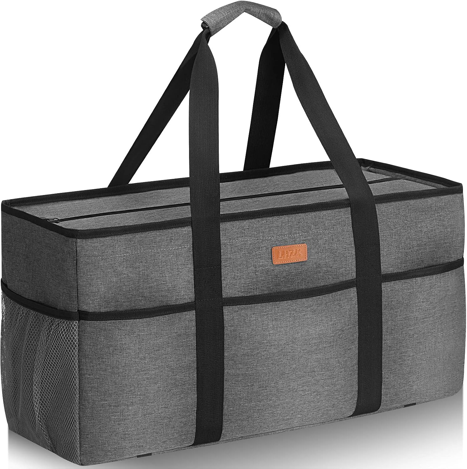 Stand up Extra Large Utility Tote Bag with Lid, Utility Tote Bag