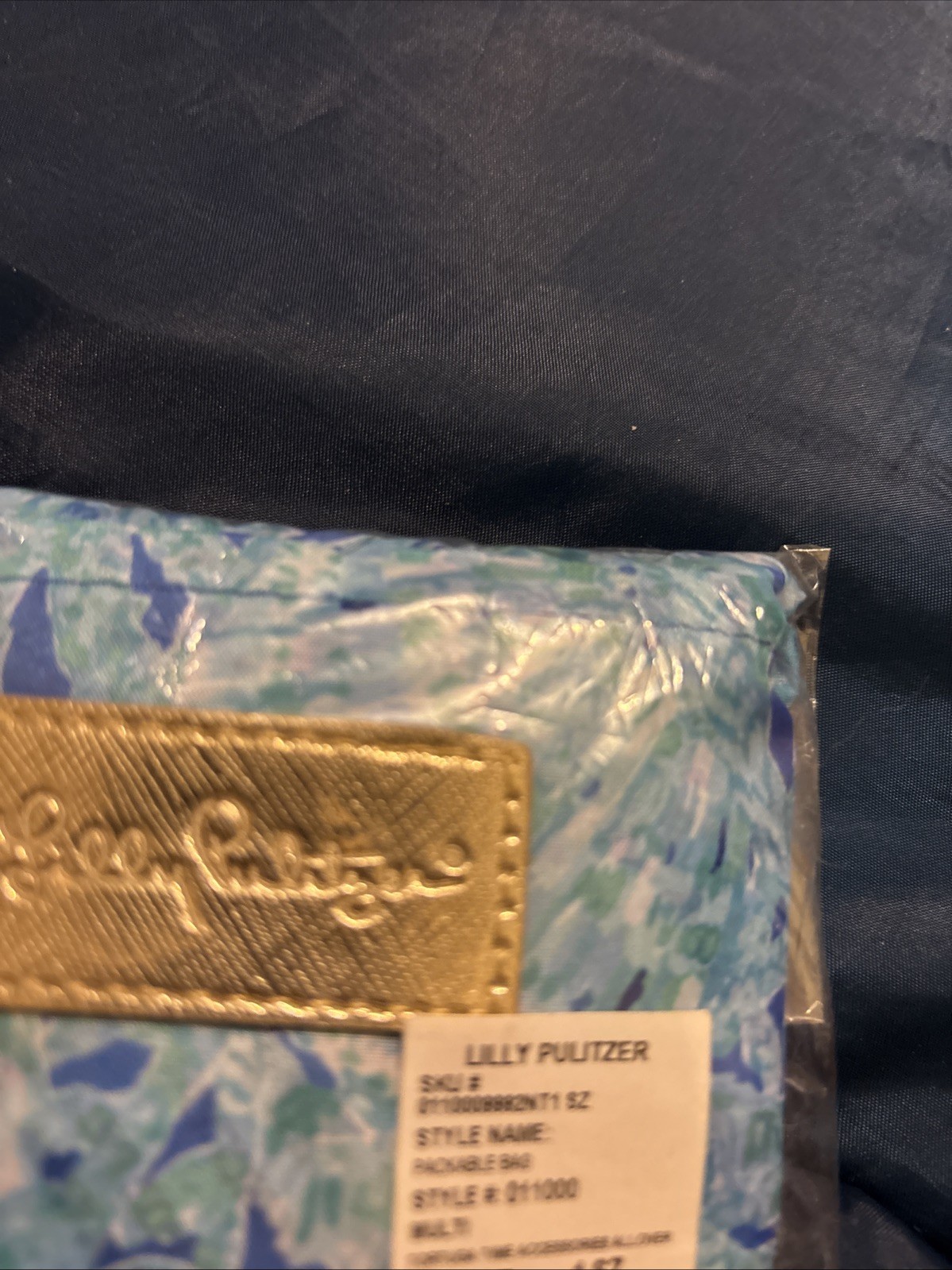 Lilly Pulitzer TORTUGA TIME PACKABLE BAG Turtles Lightweight Shopper Tote NWT