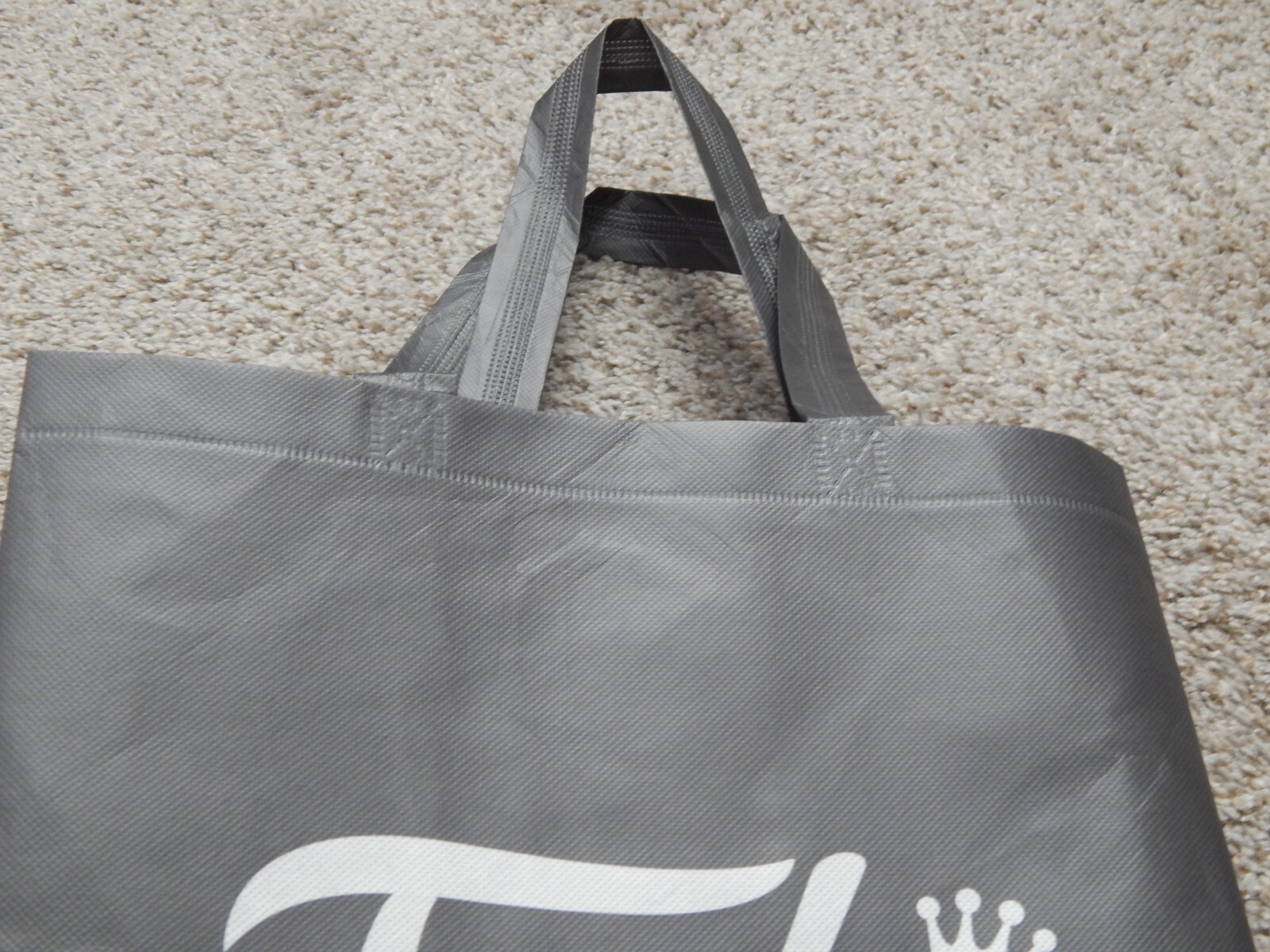 FUNKO GAMES GRAY BAG TOTE ECO FRIENDLY REUSABLE 12″ X 13″ X 9″ WIPE CLEAN