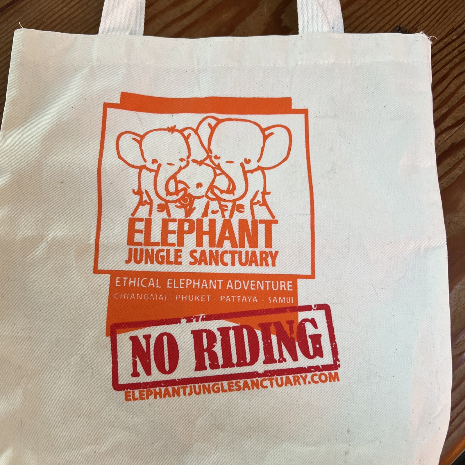 Elephant Jungle sanctuary Reusable Shopping Bag