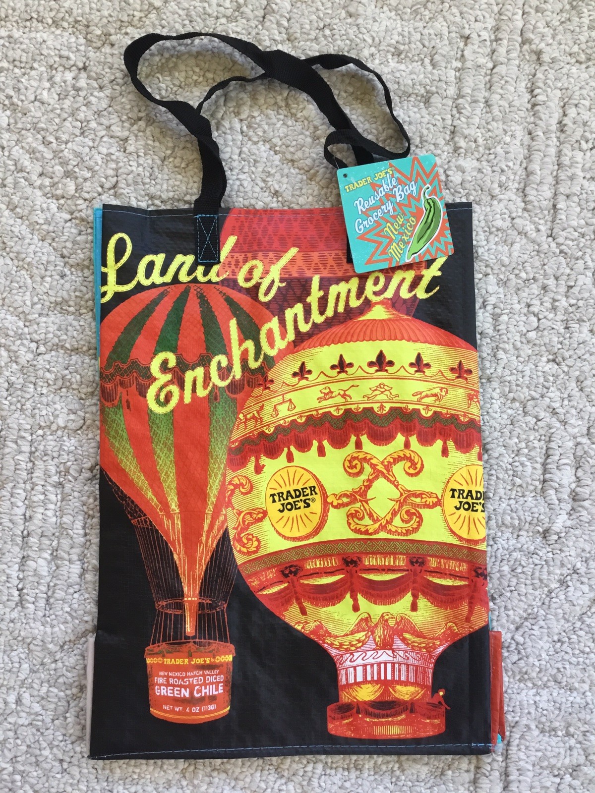 NWT Trader Joe’s New Mexico Zia Souvenir Bag Reusable Shopping Grocery Tote Bag