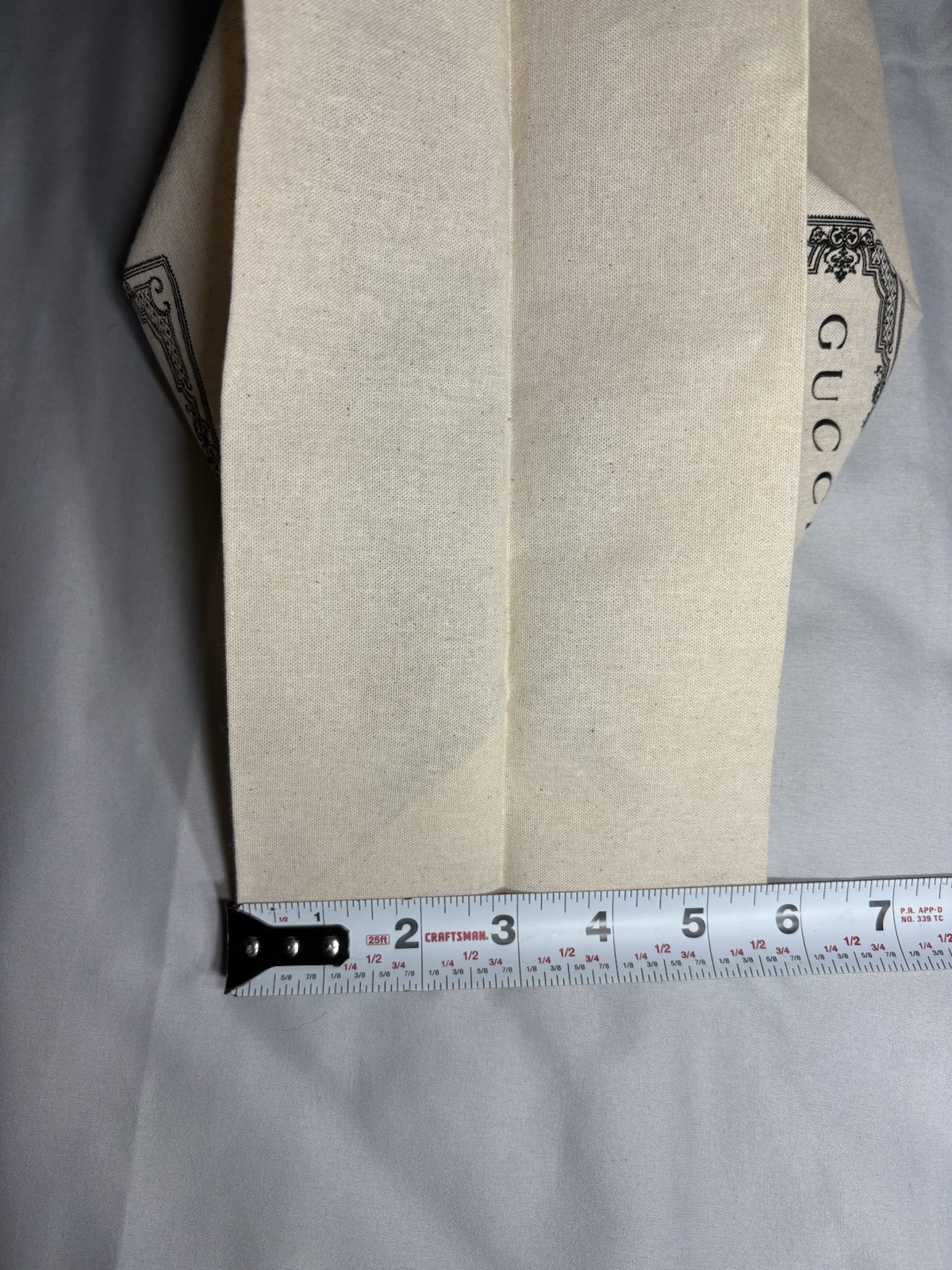 Gucci Beige Cotton Reusable Shopping Bag Foldable All-Over Pattern 003020-3