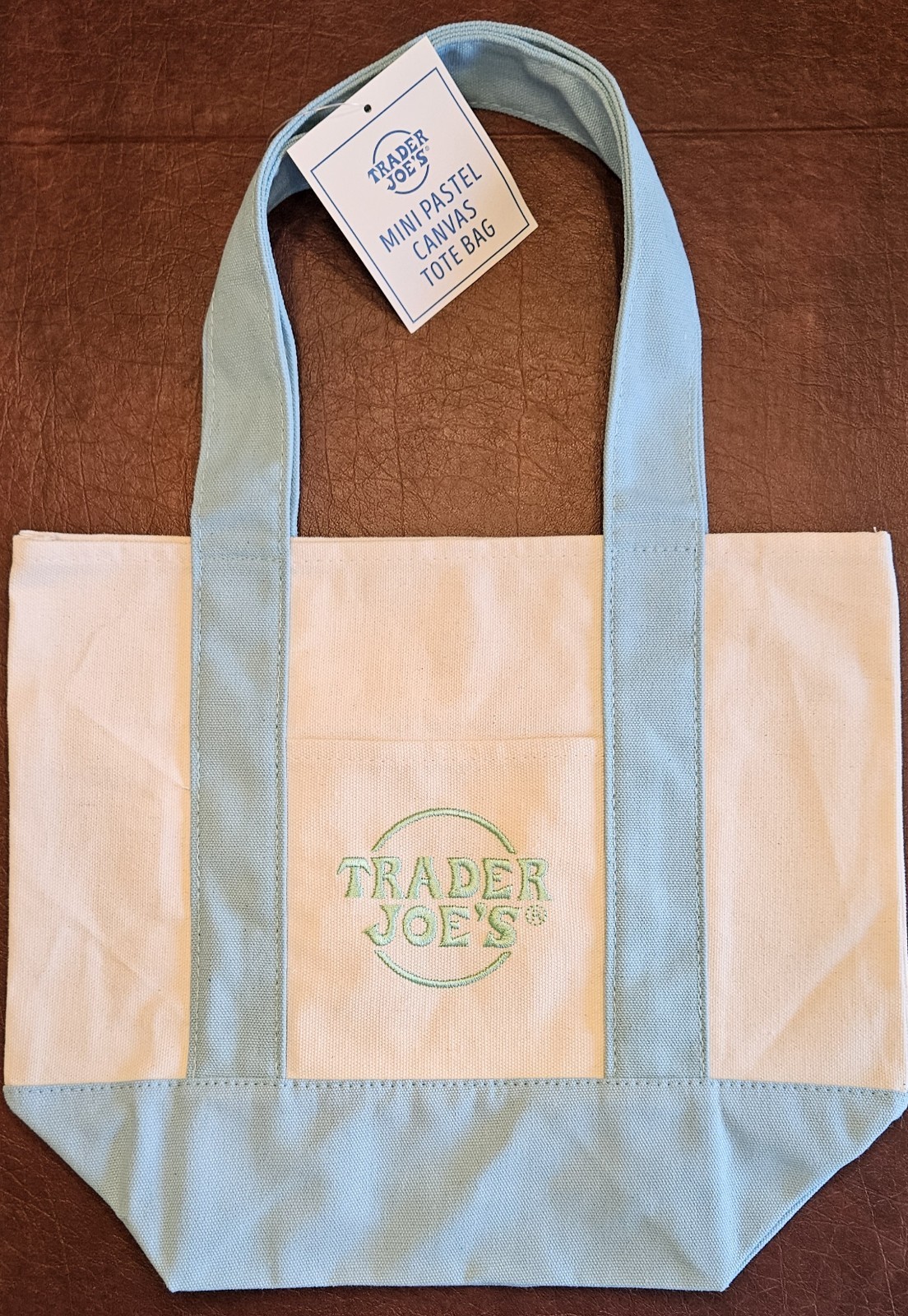 Trader Joe’s Mini Pastel Canvas Shopping Bags Set of 4