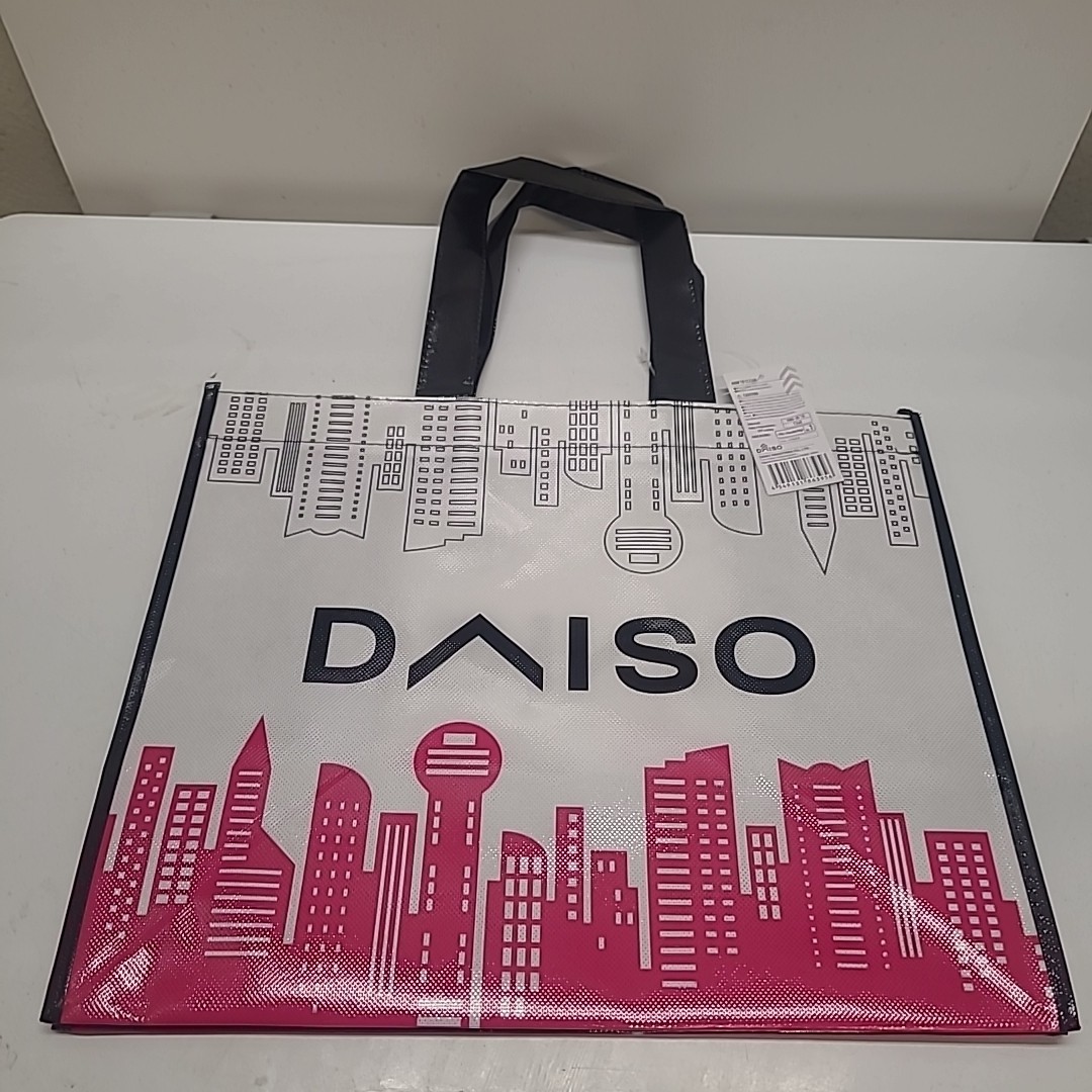 Daiso Japan DALLAS Texas Reusable Grocery Shopping Tote Bag Medium 15x12x8″ NWT