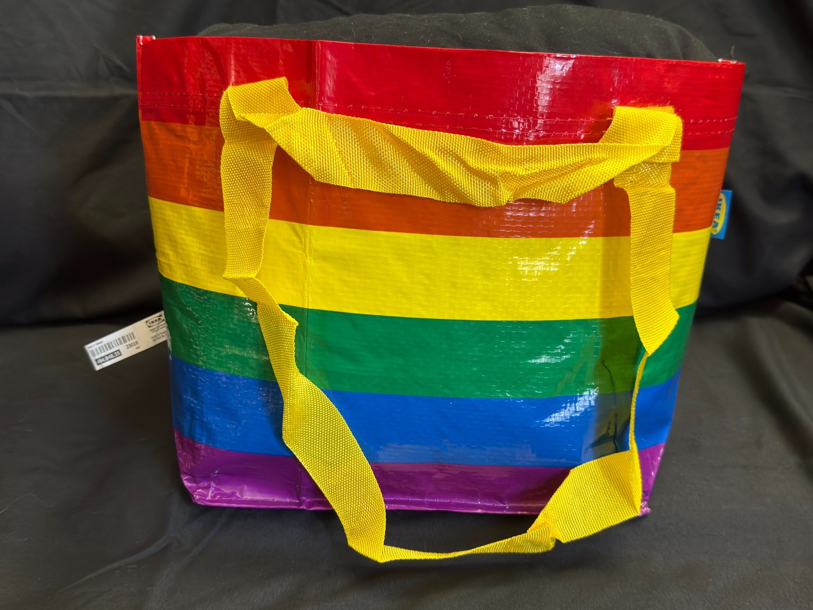 IKEA STORSTOMMA Rainbow Pride Shopping Bags Set of 2 Large Small Reusable LGBT