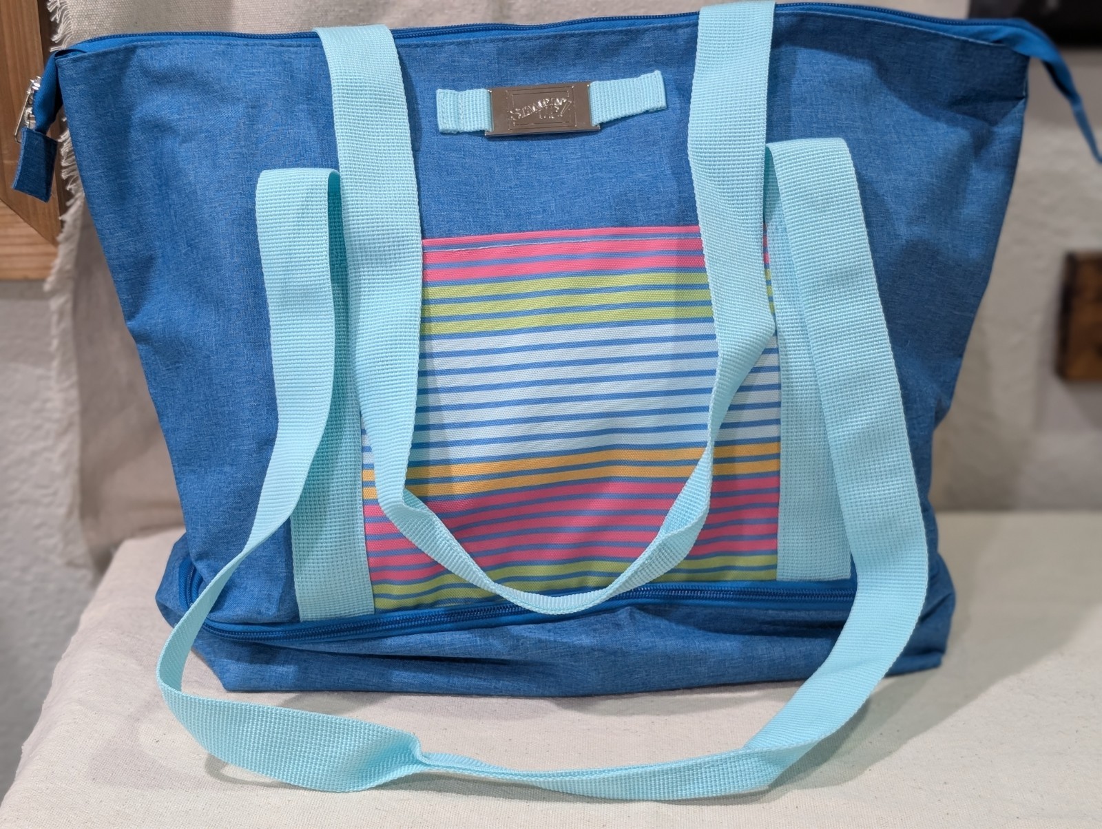 NWOT Stampin’ Up tote bag and cooler lunch bag set summer travel beach vacation
