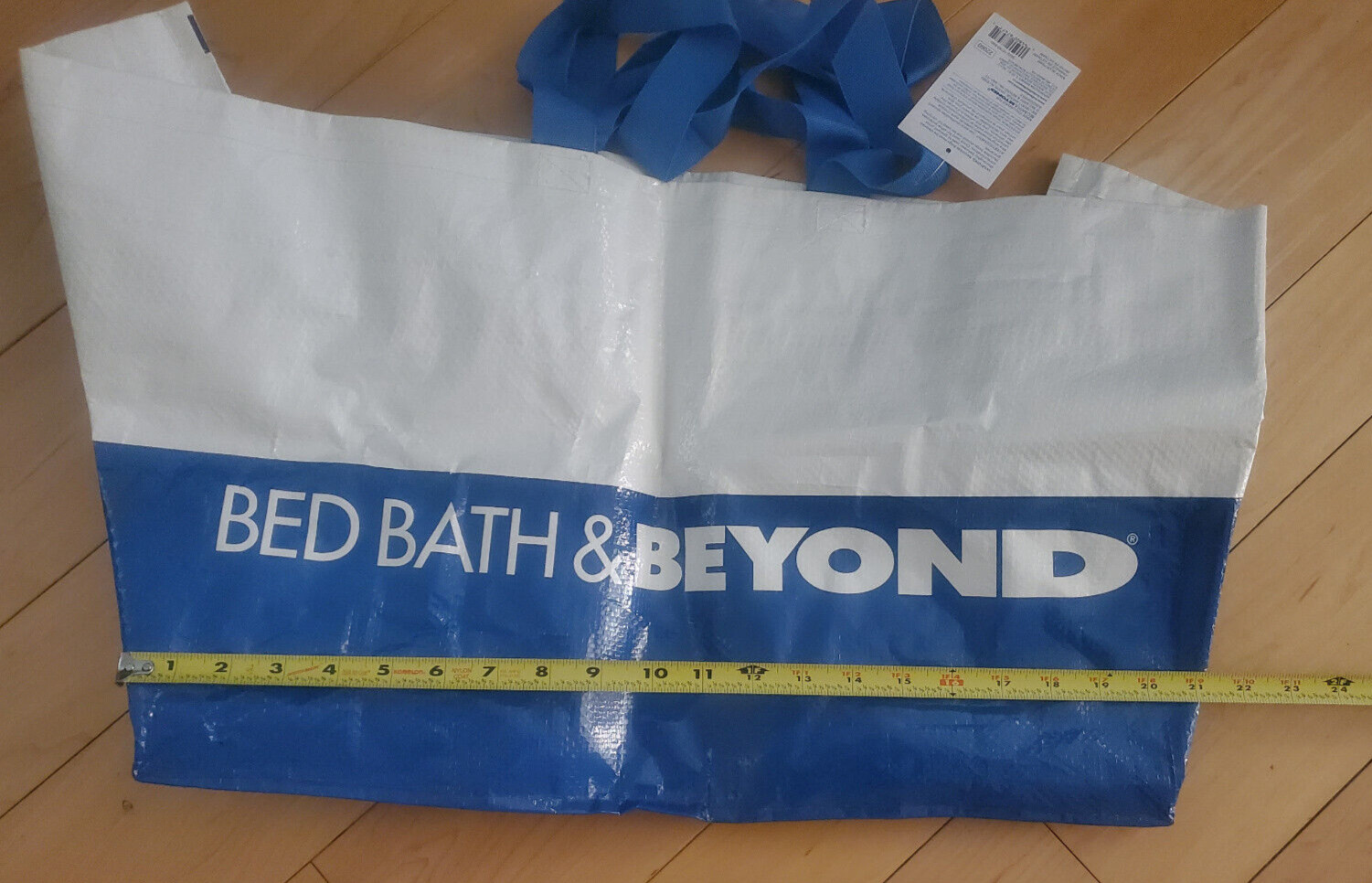 Bed Bath & Beyond Tote Reusable Over Sized Shopping Bag L20.5” x W13.5” x H14”