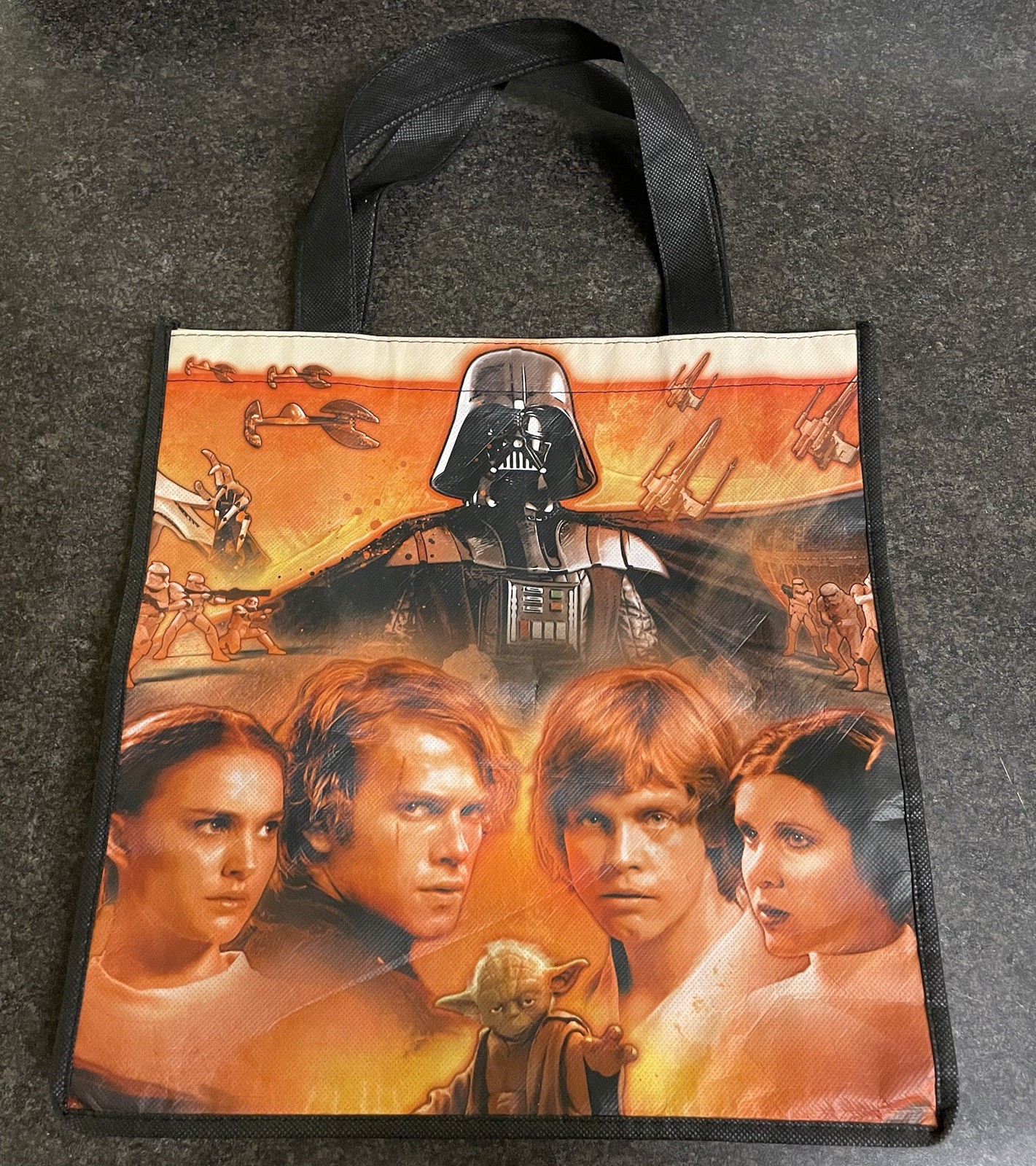 Star Wars Movie Tote Bag Reusable Grocery Market Travel Bag 13″ x 13″