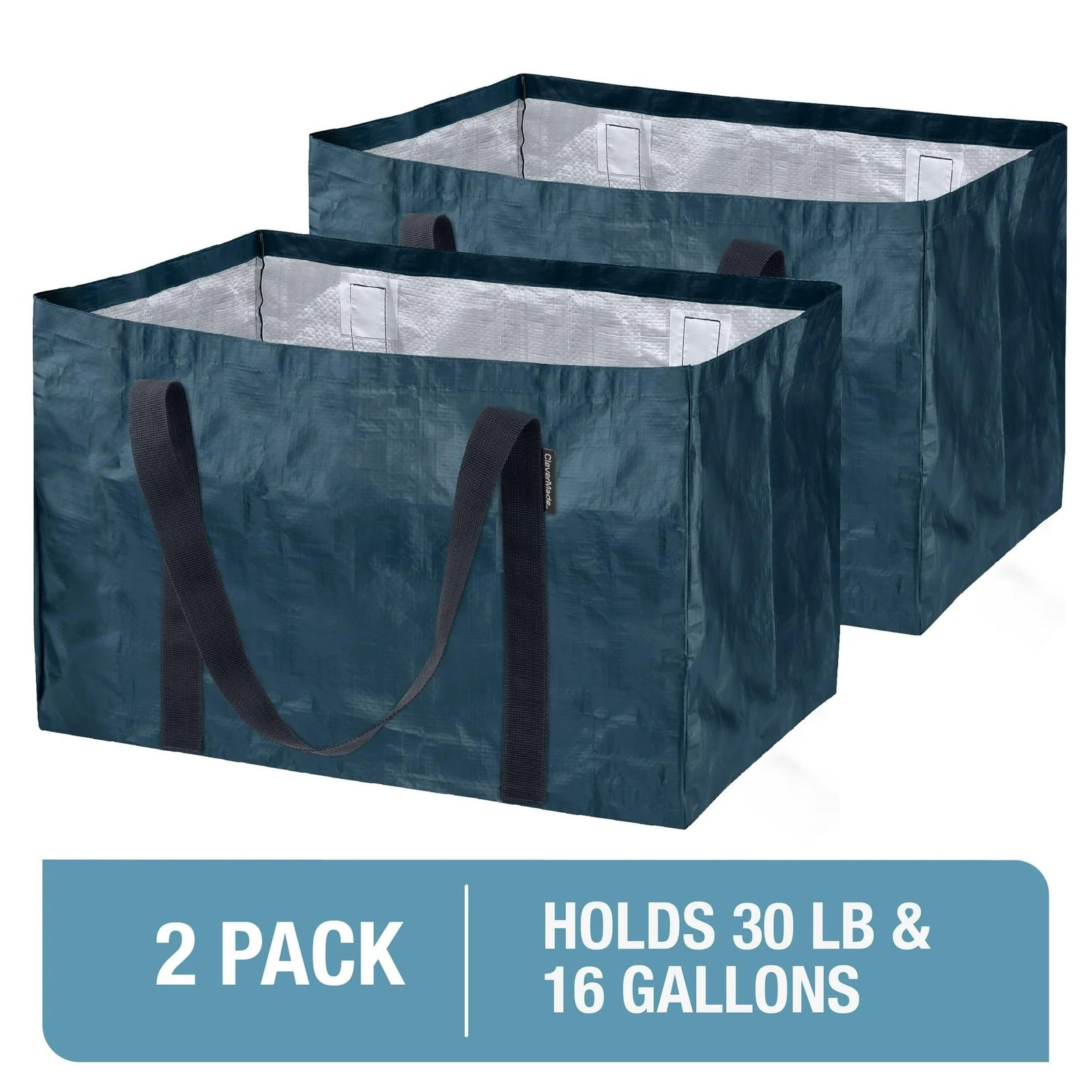 Frakta Basket Reusable Grocery Tote – 76L – Pack of 2 – Ocean Blue – Collapsi…