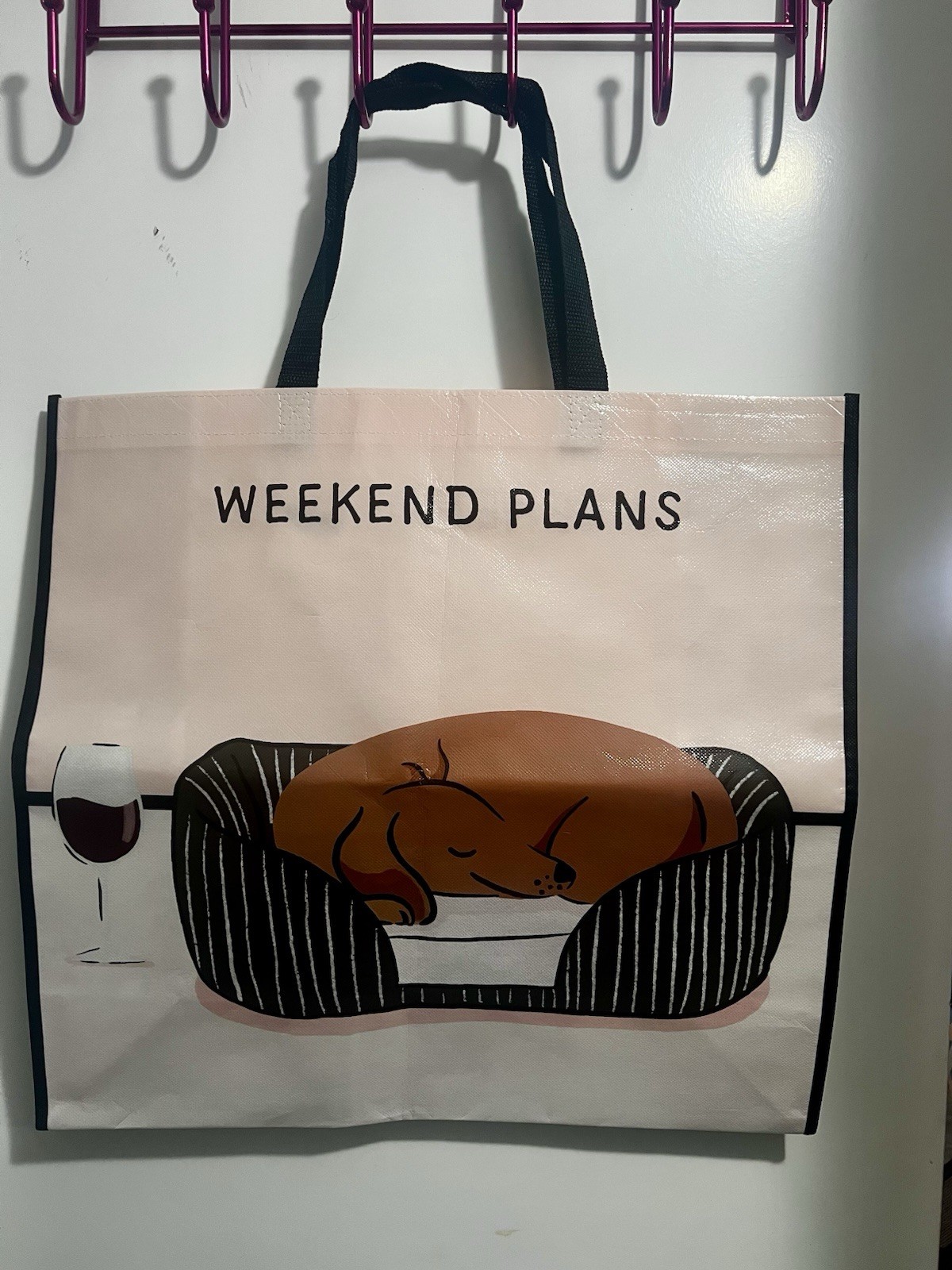 Adorable Reusable ASSORTMENT OF DACHSHUND Shopping Bags – (6 Pack)