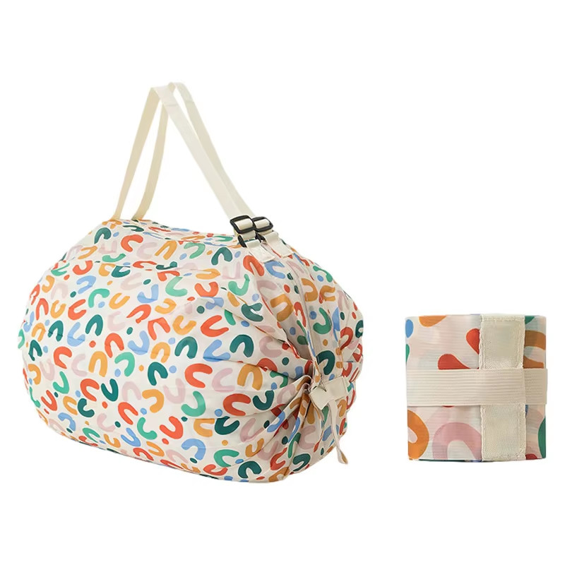 Foldable Shopping Bag Waterproof Travel Portable Storage Bag Beach Bag Supermark