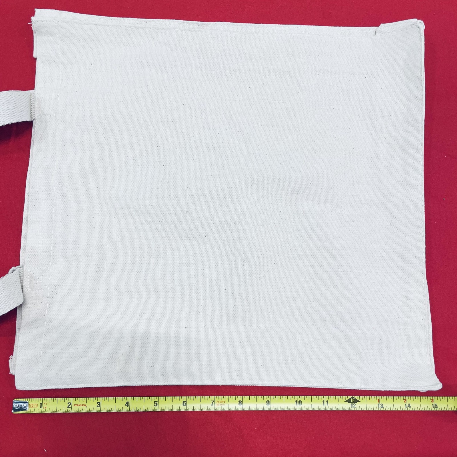 Lot of 10 Blank White Canvas Tote Bags Cotton Reusable DIY Grocery Bags Bulk