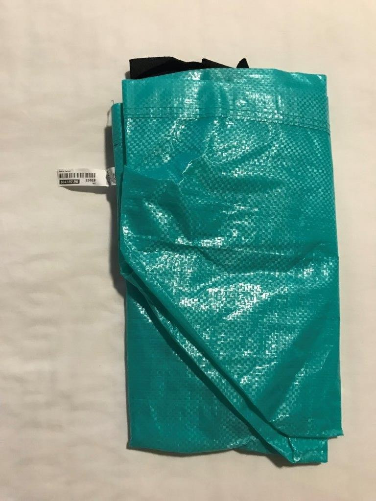 IKEA FRAKTA SLUKIS LARGE TEAL SHOPPING BAG STYLE# 804.197.96 [NEW]