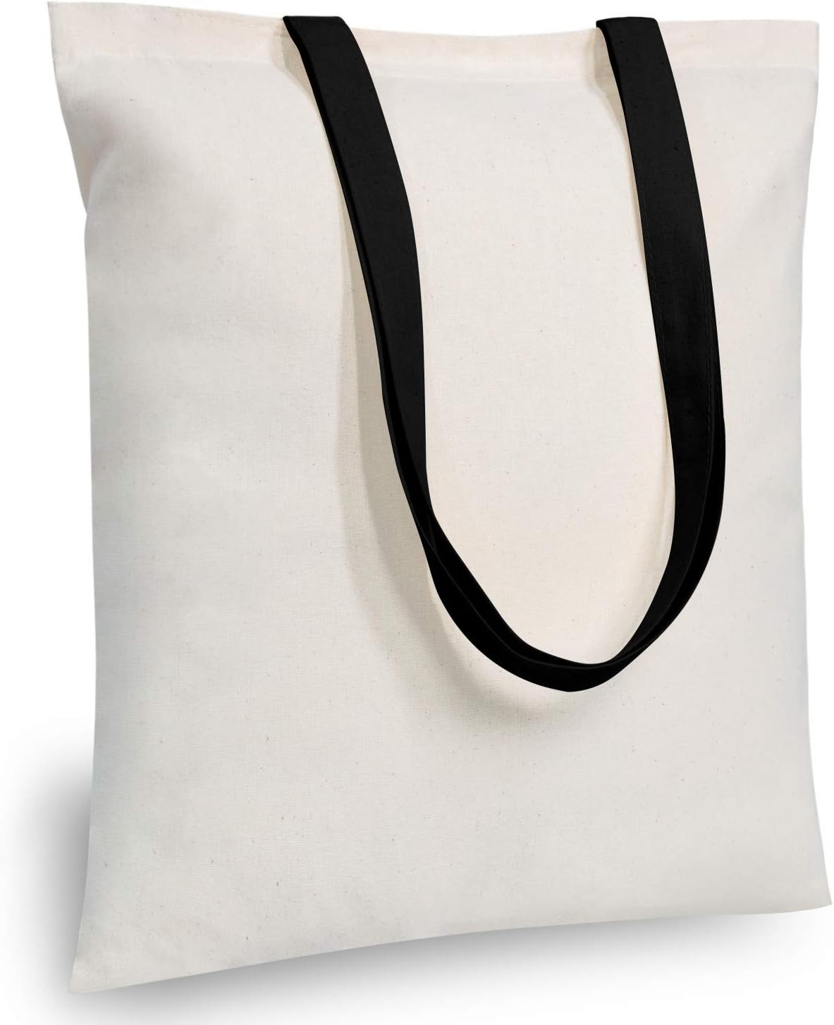 12-Pack Economical Cotton Tote Bag, Lightweight Medium Reusable Grocery Shopping