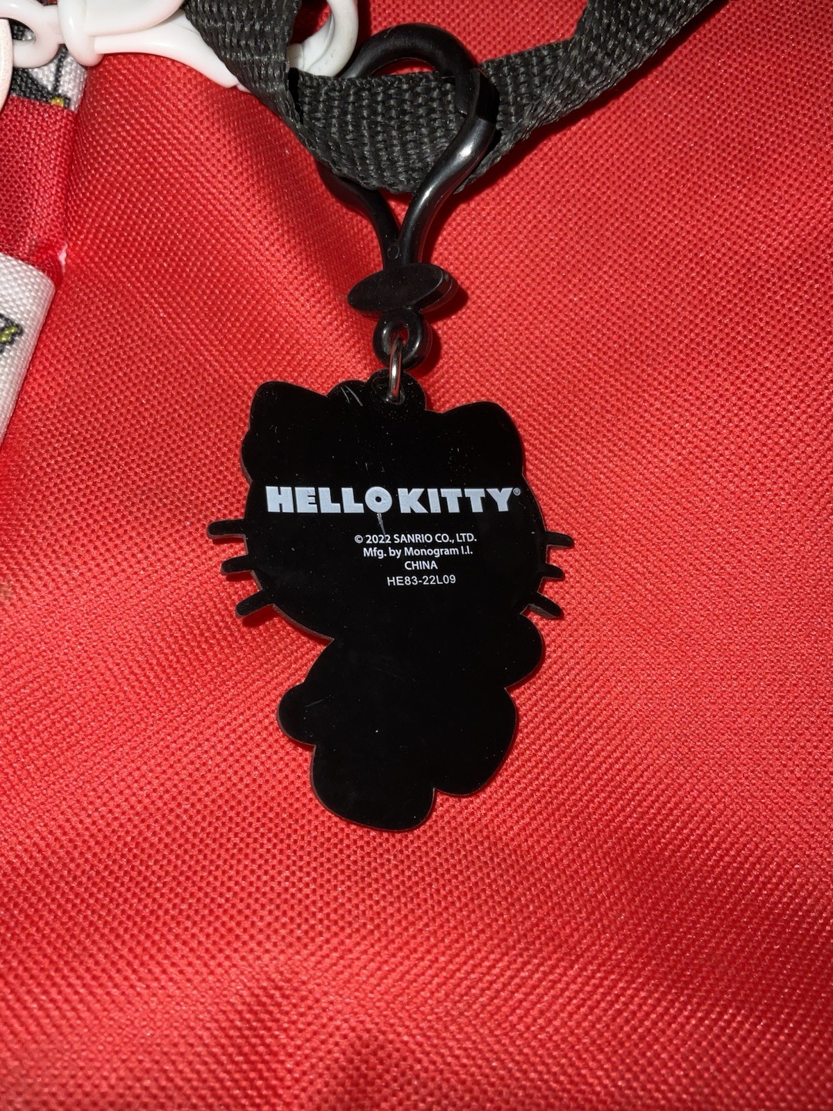 Hello Kitty & Friends 8″ Adjustable Nylon Bag by Fast Forward New York & 2 Clips