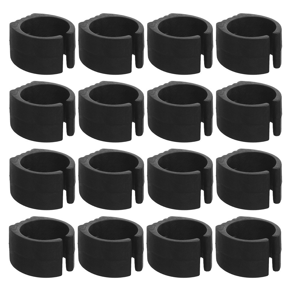 20Pcs Reusable Folding Cart Mats Non Slip Utility Shopping Cart Parts Black