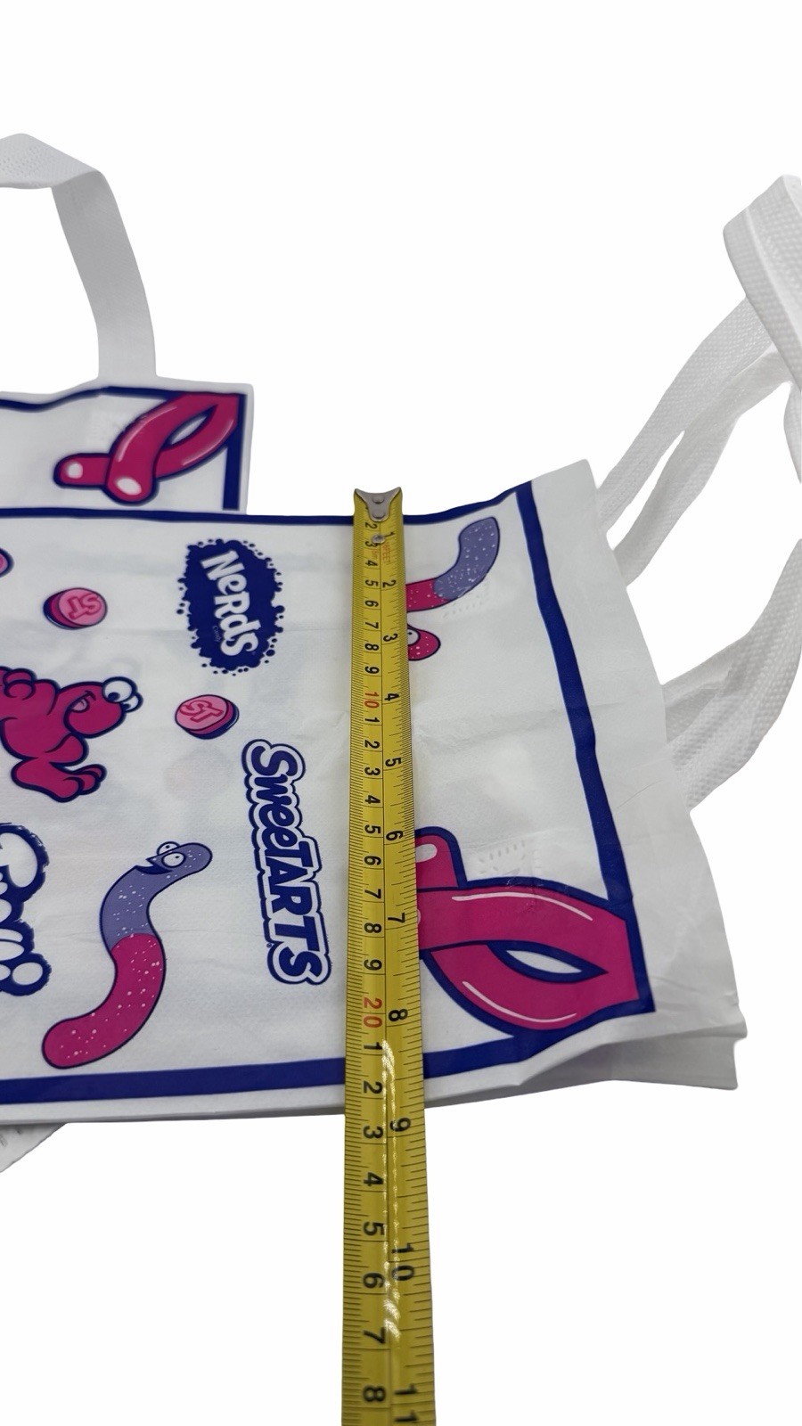 Lot of 2 Candy Brand Reusable Tote Bags Nerds SweetTarts Trolli Black Forest
