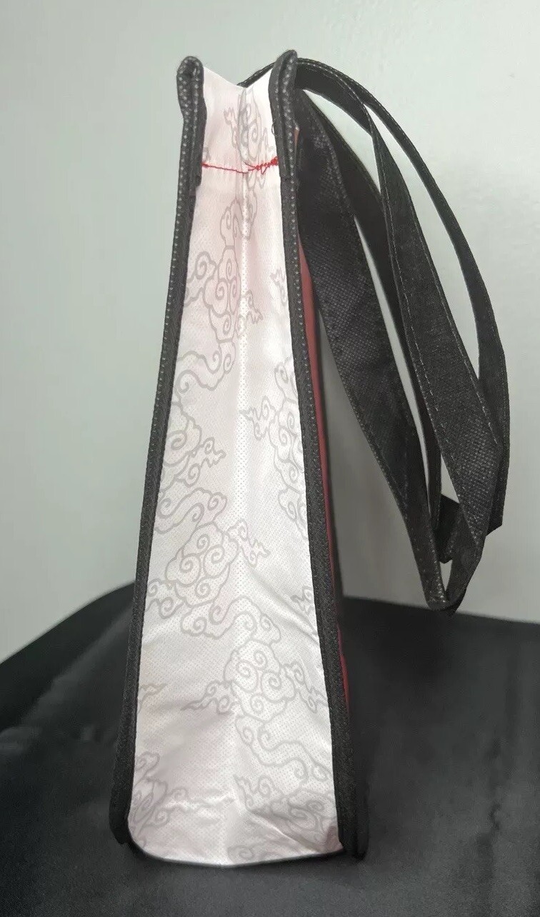 Lakanto “Discover Your Chi” Reusable Tote Shopping Bag Red White & Black 12”x9”