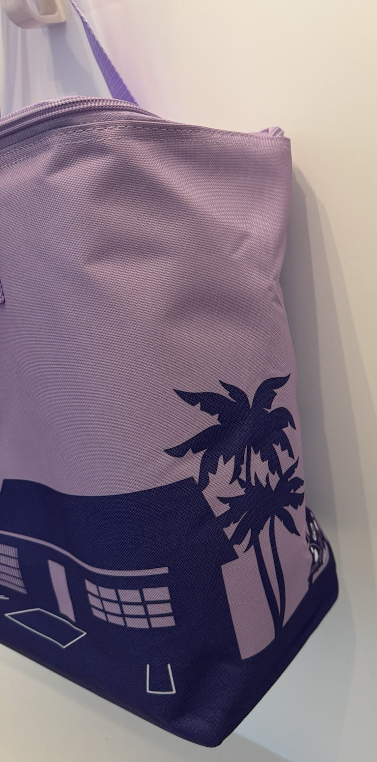 Trader Joe’s Insulated Large Tote Cooler Bag Lavender Reusable 8 Gal 2026 NWT