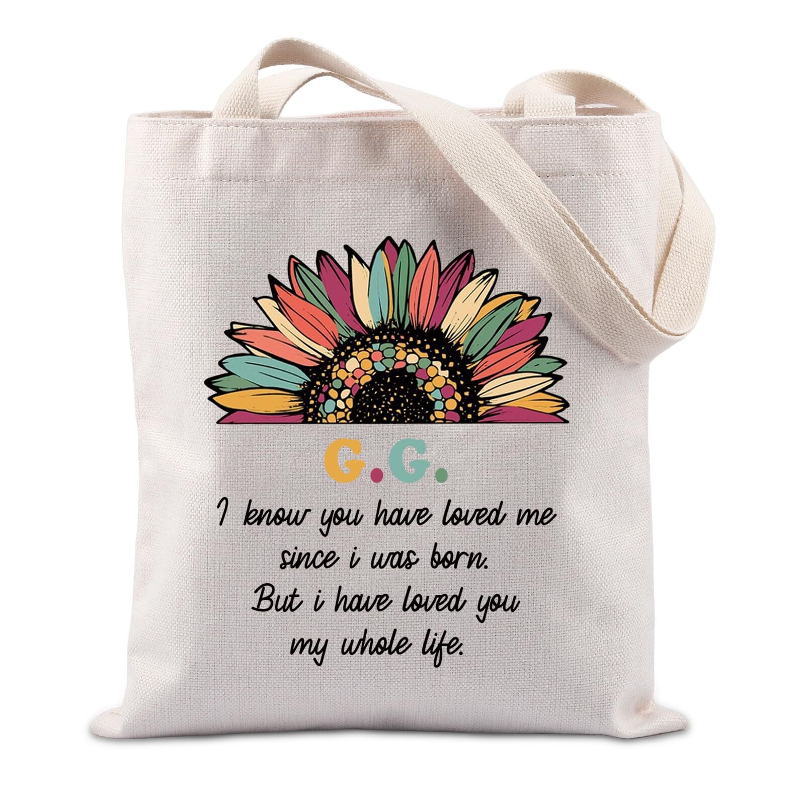 Gg Gift Grandma Gift G.g. Tote Bag Mother’s Day Gifts For Grandma Grandmother Gg