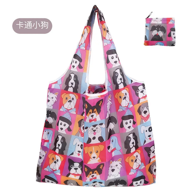 Large Portable Shopping Bag Waterproof Folding Tote Bag Reusable Eco-Friendly La