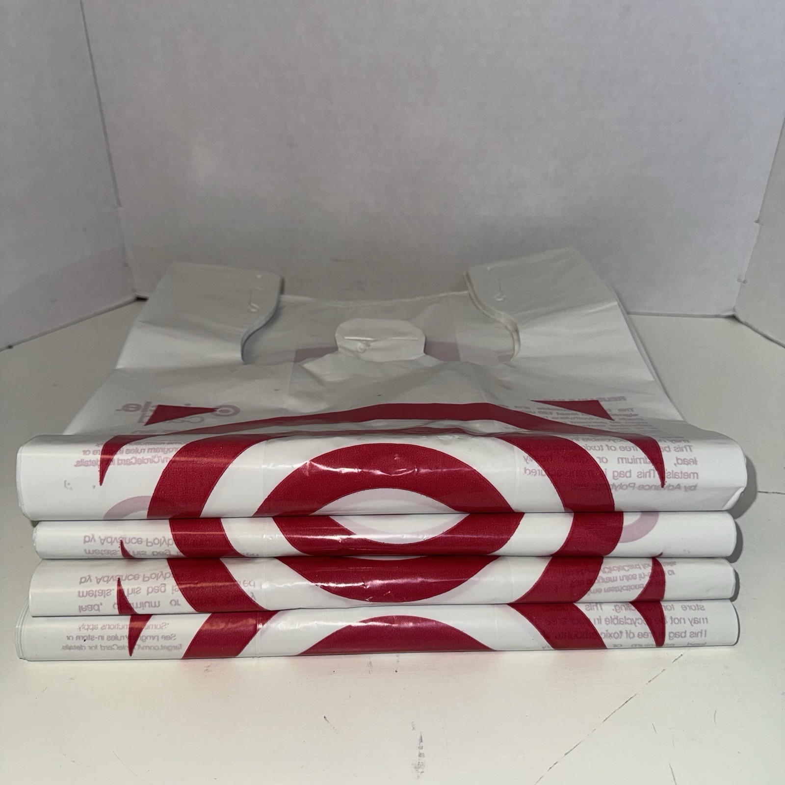 Target Plastic Grocery Bags New Folded Art Crafts Trash Bag 100 Count