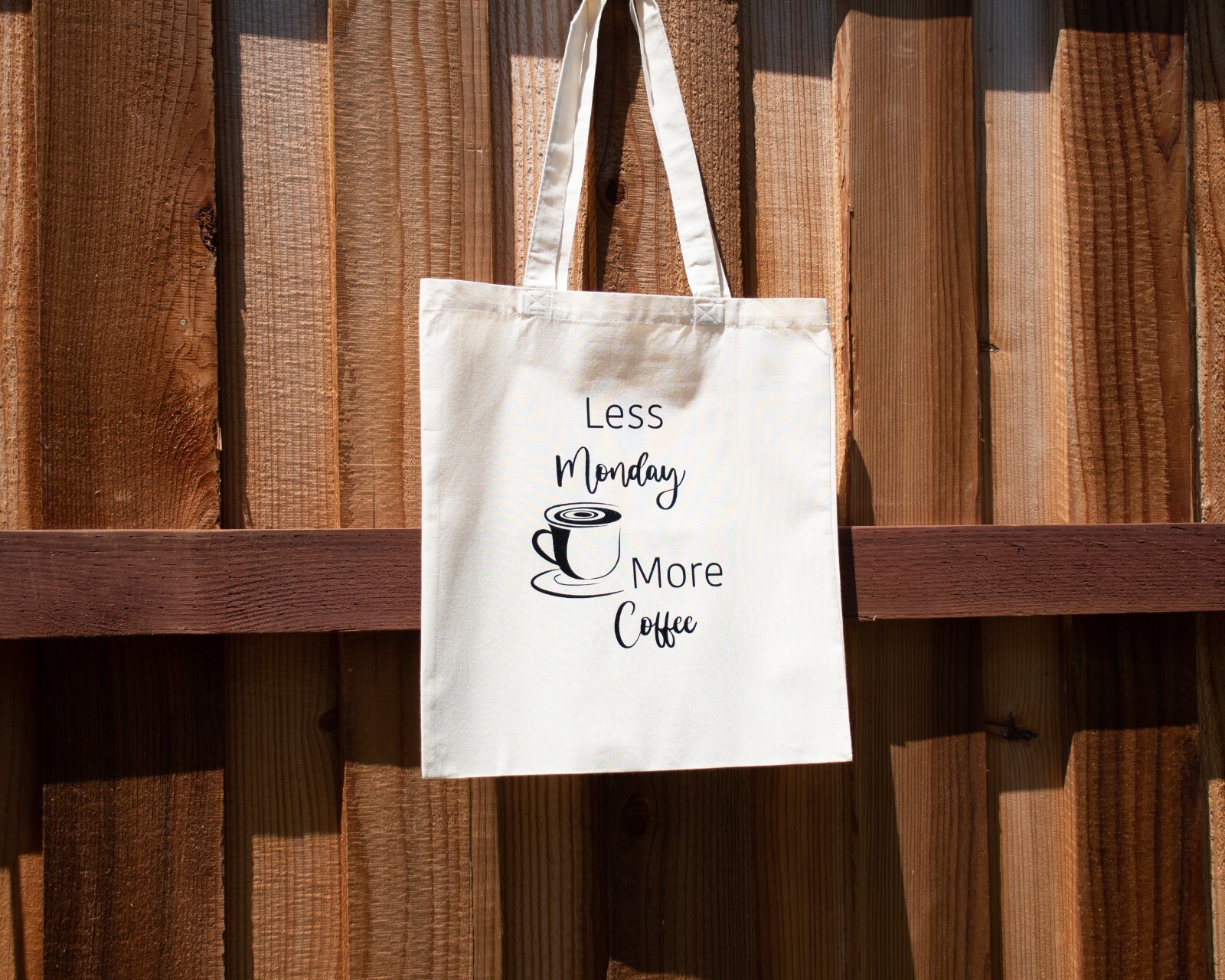 Canvas Coffee Cup Tote Bag, Cotton Reusable Bag, Grocery Shopping Canvas Bag