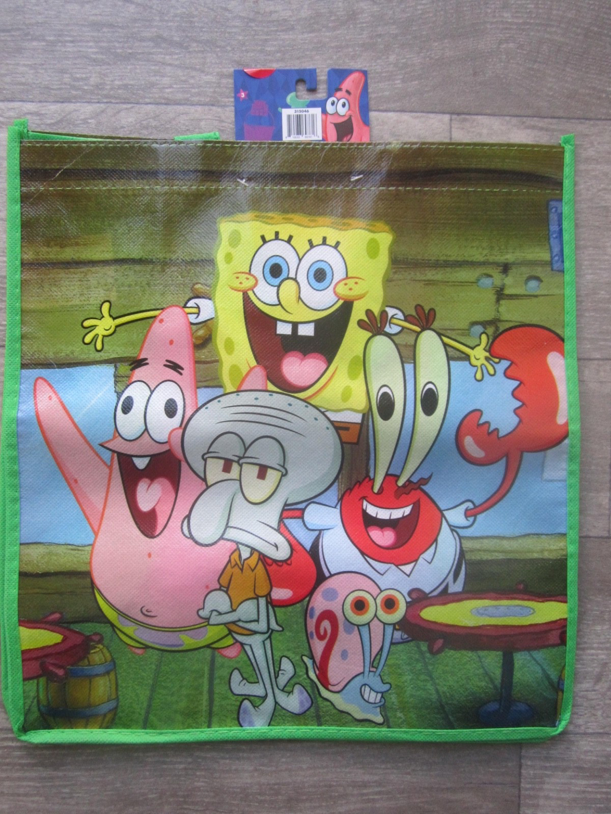 Nickeloden SpongeBob SquarePants 13″x 13″ x 6″ Shopping Bag/Tote With Handle New