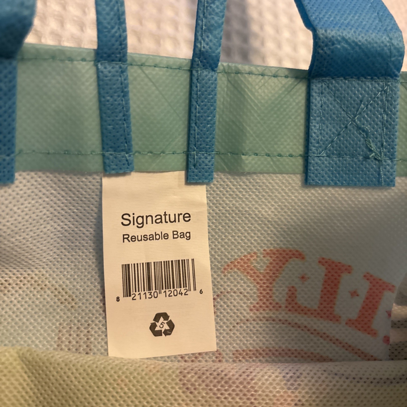 Safeway Signature Reusable Shopping Bag Tote Eco Family & Love NWOT