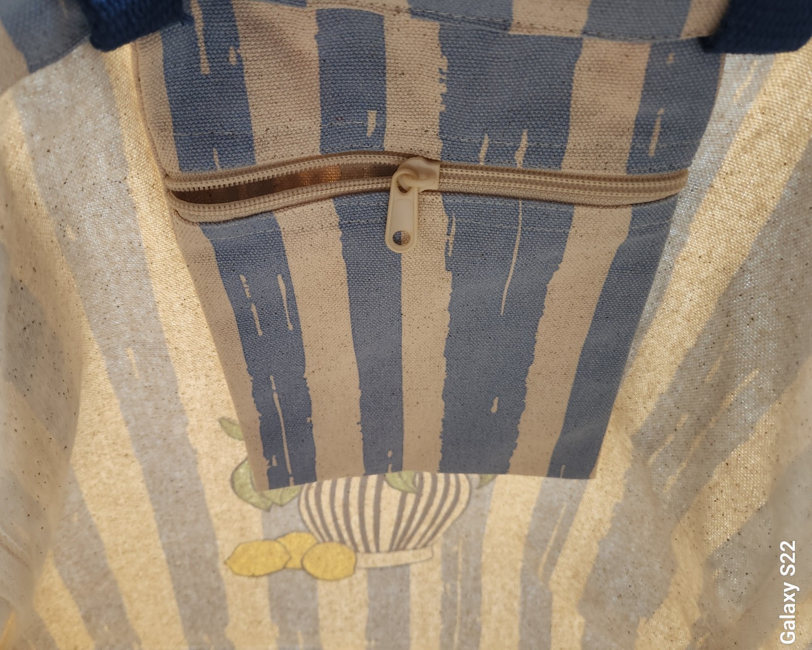 Eccolo Reusable Tote Bag with Inside Pocket – La Dolce Vita – 18″ x 14″ x 5″