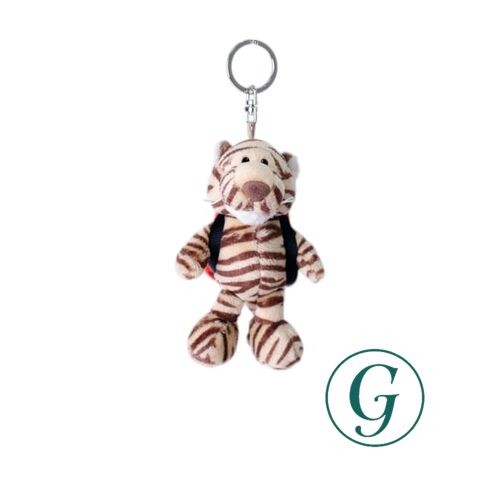 [Niki] OUTDOOR PRODUCTS Keychain Tiger 10cm Backpack Orange Kids W6×D7×H10cm