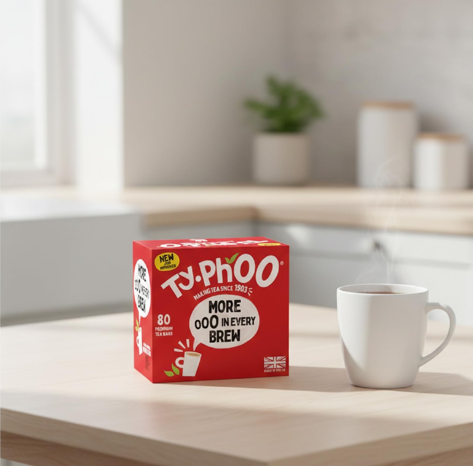 Typhoo 80 Premium Tea Bags (Pack of 3) 80 Count