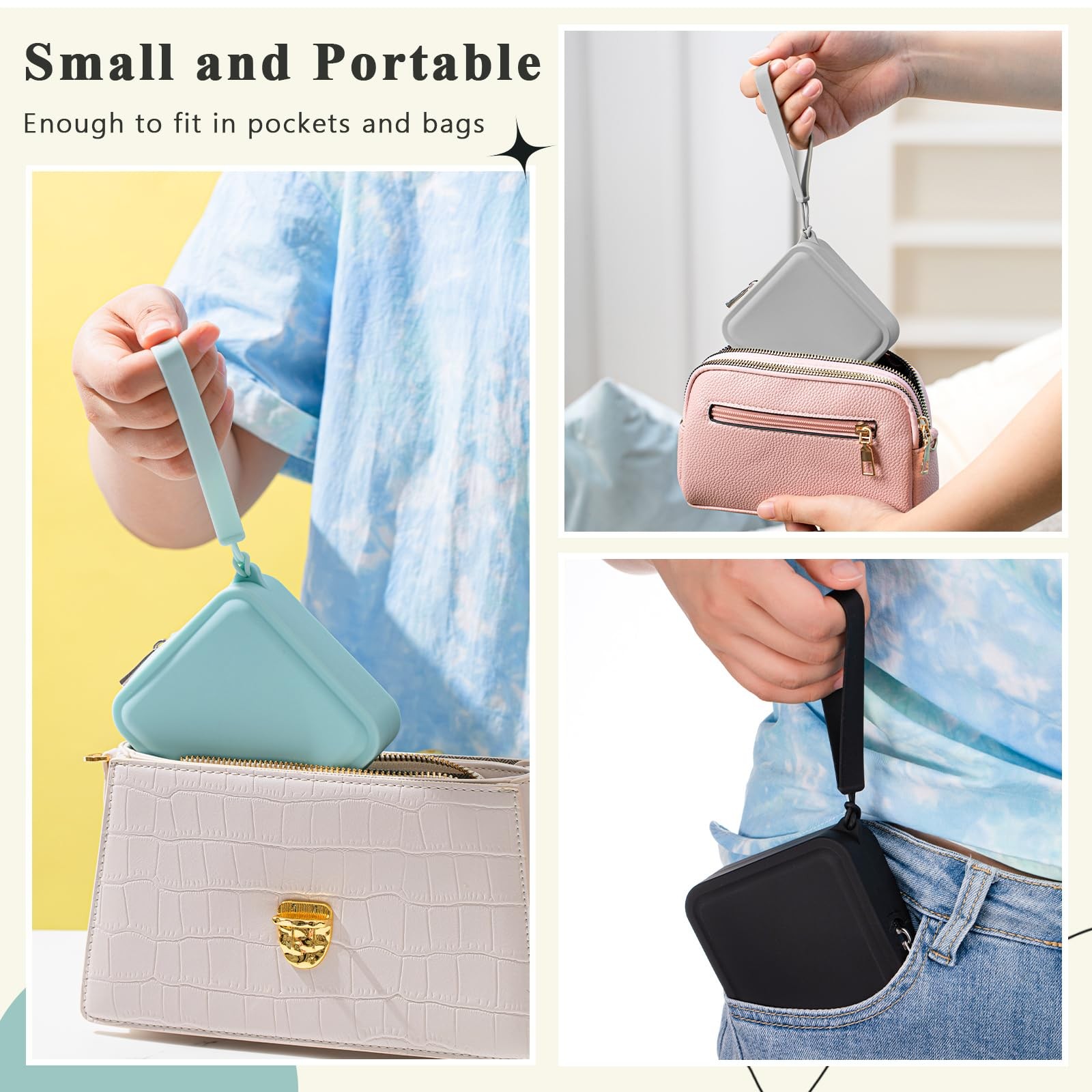 Kathfly 4 Pcs Multicolor Mini Waterproof 3.9 x x 1.2 inches,