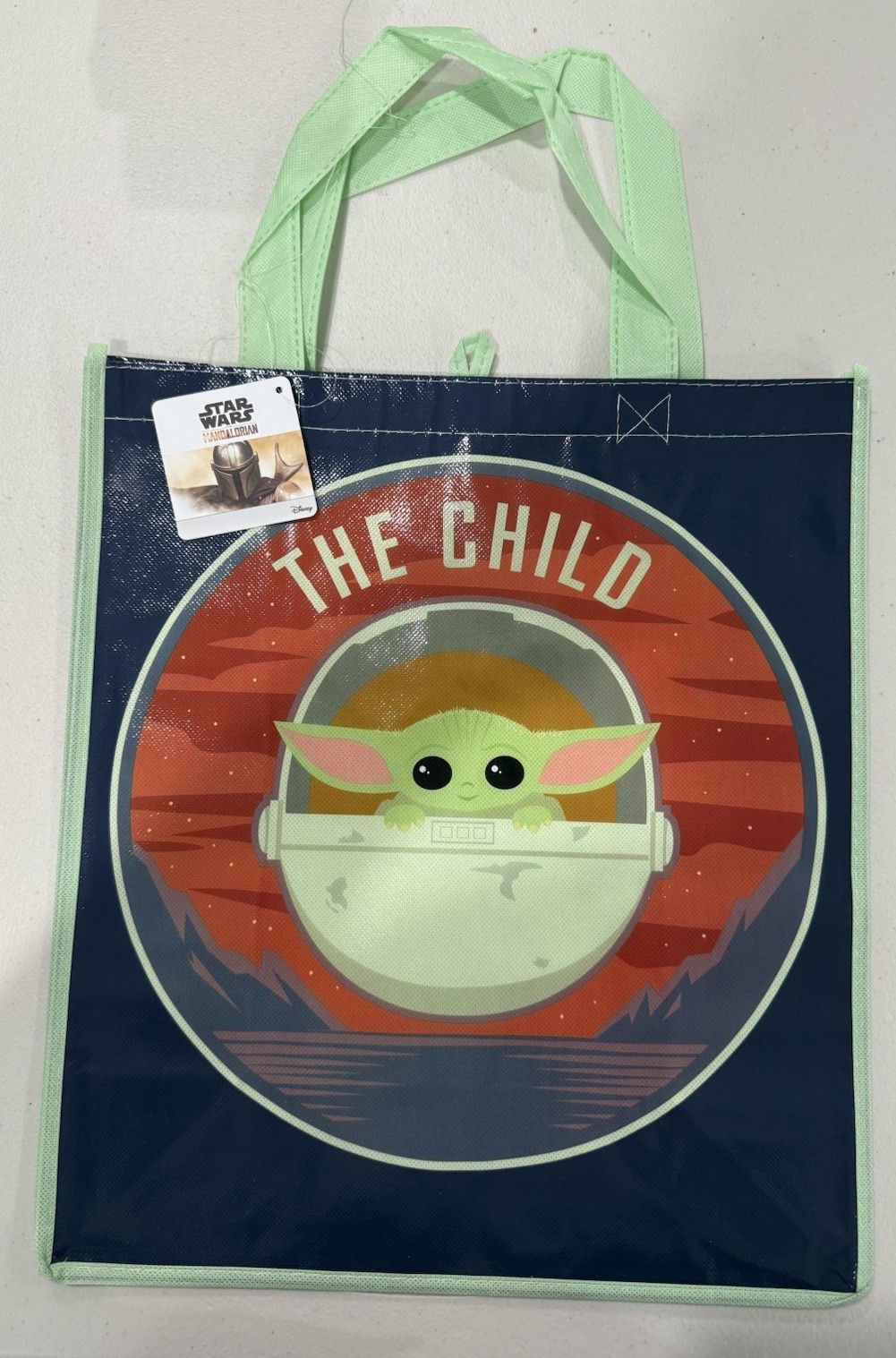Star Wars Baby Yoda The Child Mandalorian Grogu Reusable Tote Gift Grocery Bag