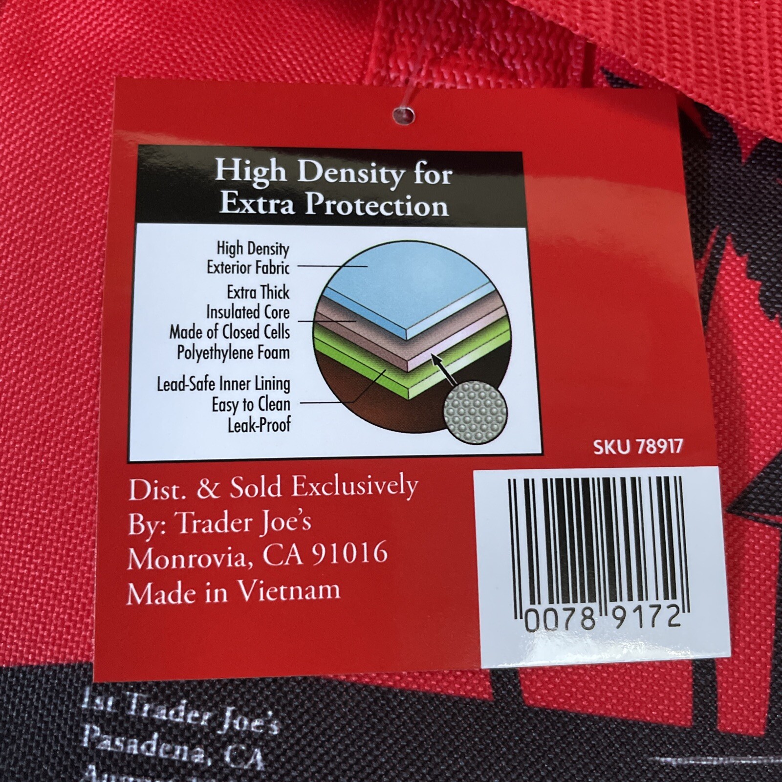 2 LIMITED EDITION Holiday 2024 TRADER JOE’s Mini Insulated Tote Bags Red Green