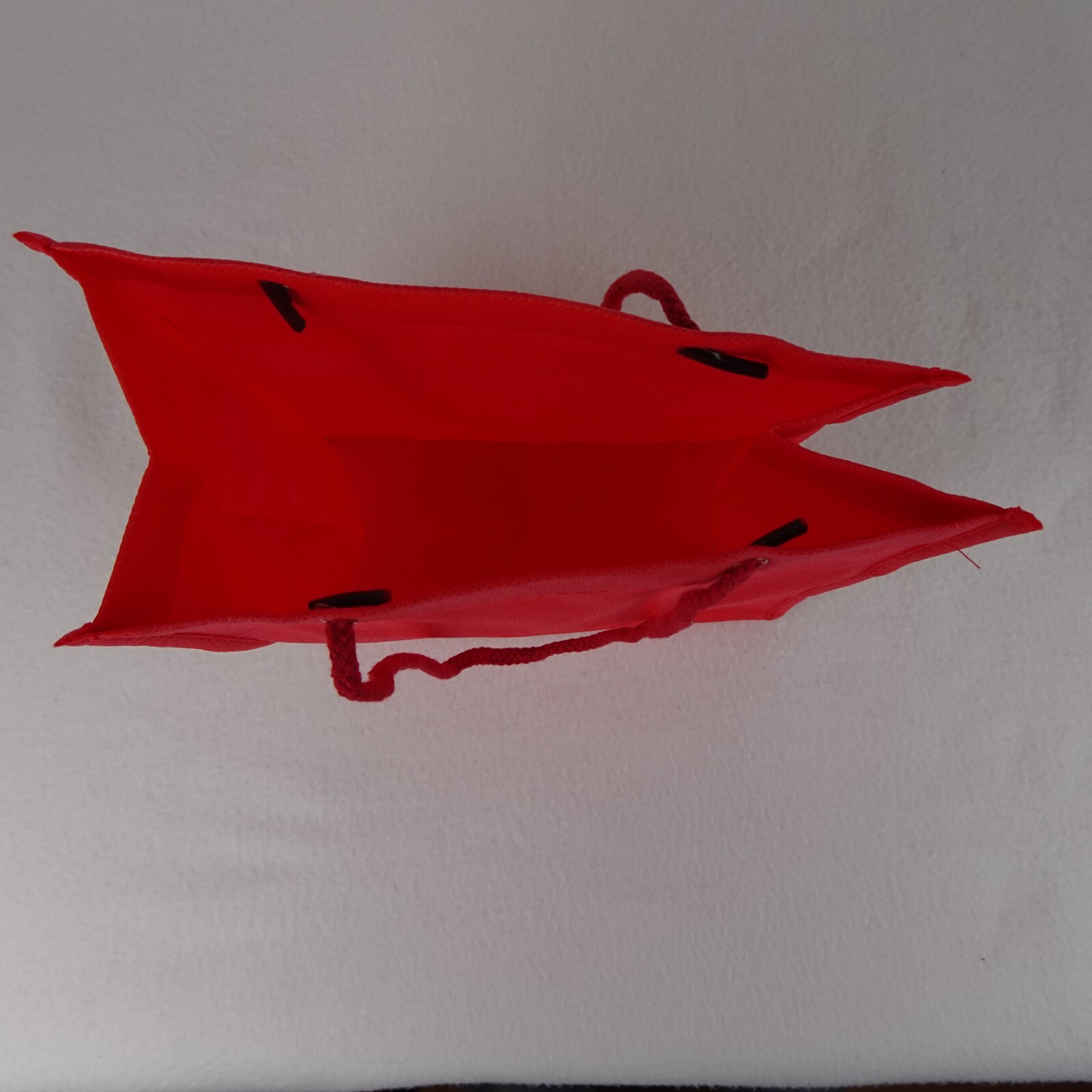 Tote Bags 24 Reusable Gift Grocery w Handle Red for Shopping Parties Goodie Bags