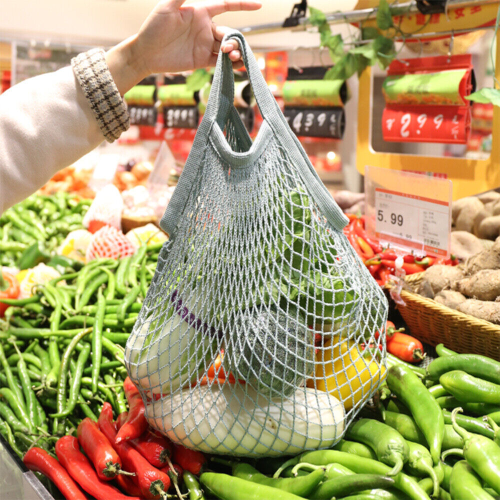 Mesh Net Turtle Bag String Shopping Bag Reusable Fruit Storage Handbag Totes
