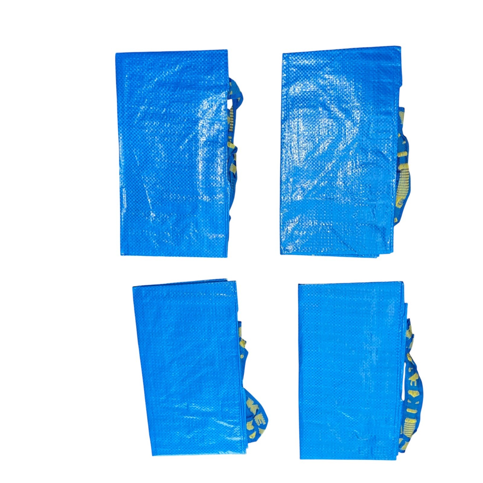 4x IKEA Frakta Shopping Bag Blue Large 19 Gallon Reusable Tote Heavy Duty