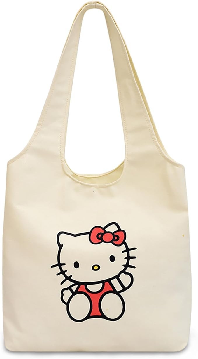 PERFECT SIZE: This cute casual tote bag measures 13.4 inches (L) x 2.4 inches (W