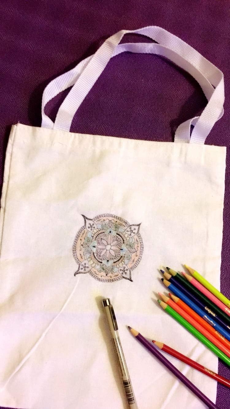 13 x 11 Inch Pack of 26 Canvas Tote Bag Bulk Cotton Totes Embroidery Crafting