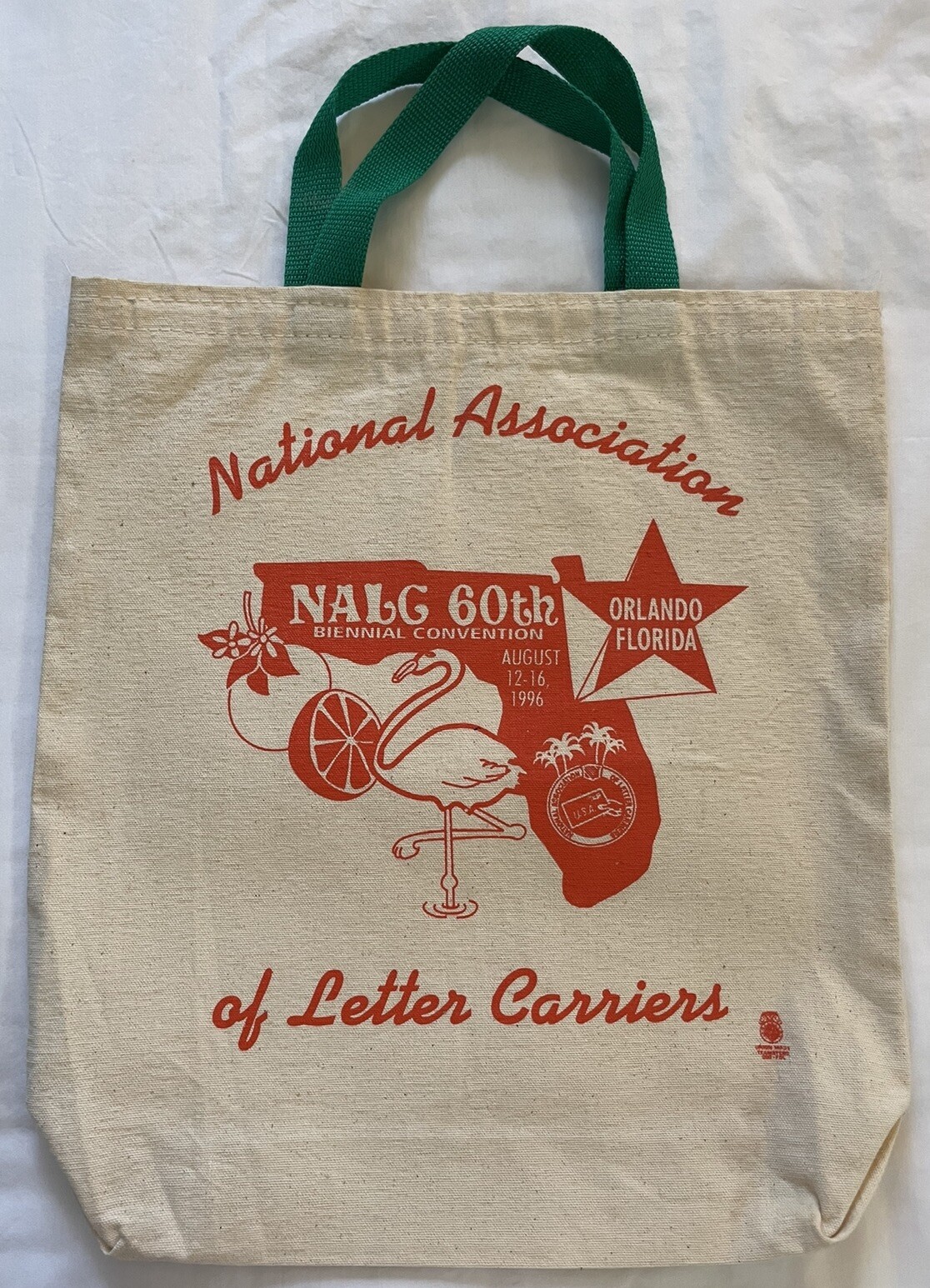 National Association of Letter Carriers Convention Tote Bag, 1996, Orlando