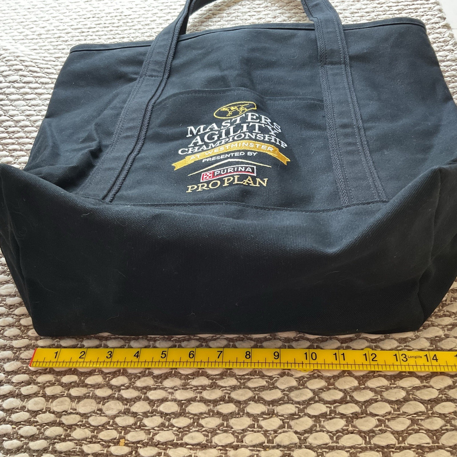 Extra Large Canvas Black Tote Bag From Westminister