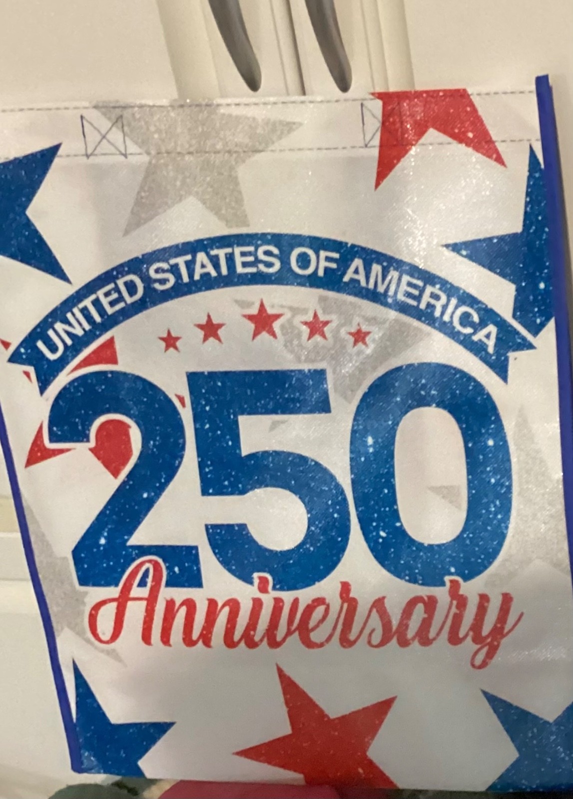Publix United States of America Reusable Shopping Bag 250 Anniversary Stars NWT