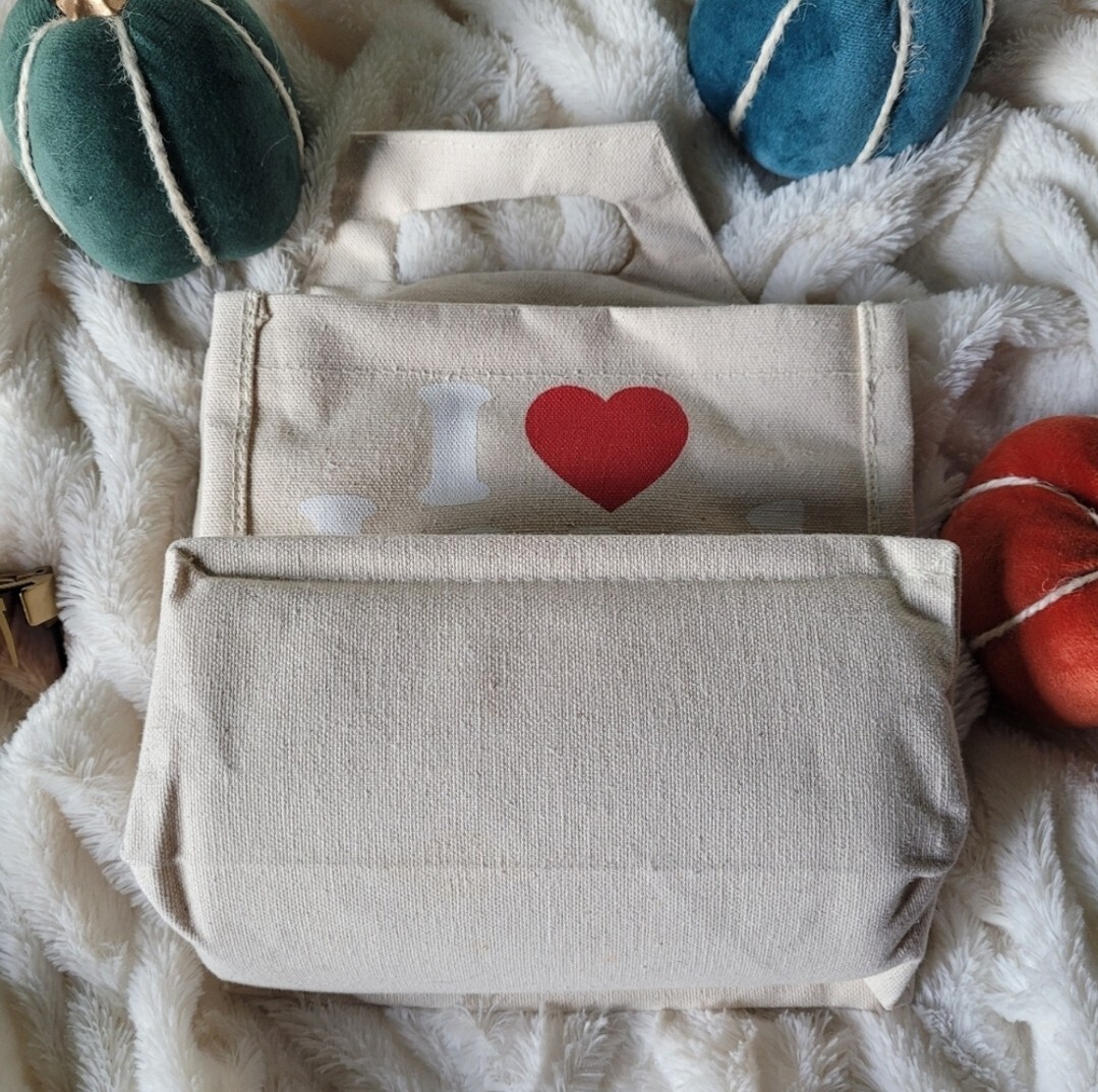 NWOT Canvas Reusable Six Pack Bag I Heart Craft Beer