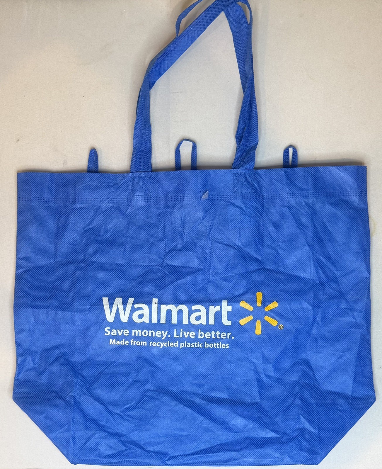 2 Walmart Reusable Shopping Market Bag Shop Tote Market Grocery (1 New – 1 Used)
