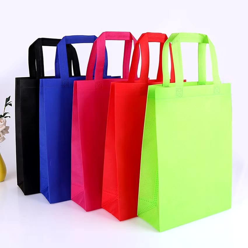 50 pcs (random color) Non Woven Bag Grocery/Multipurpose Shopping Beg 25x10x36cm
