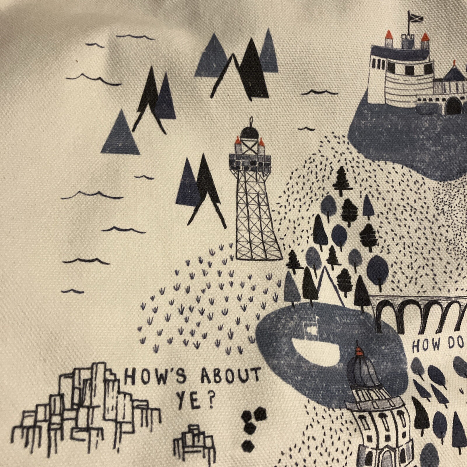 John Lewis UK Tote Bag London England Scotland Wales Northern Ireland 2024 New