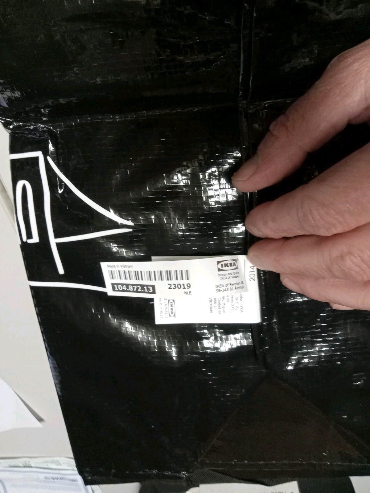 NEW IKEA 2023 Limited Edition PALTKOMA Black & White City Scraper Med Tote Lot 3